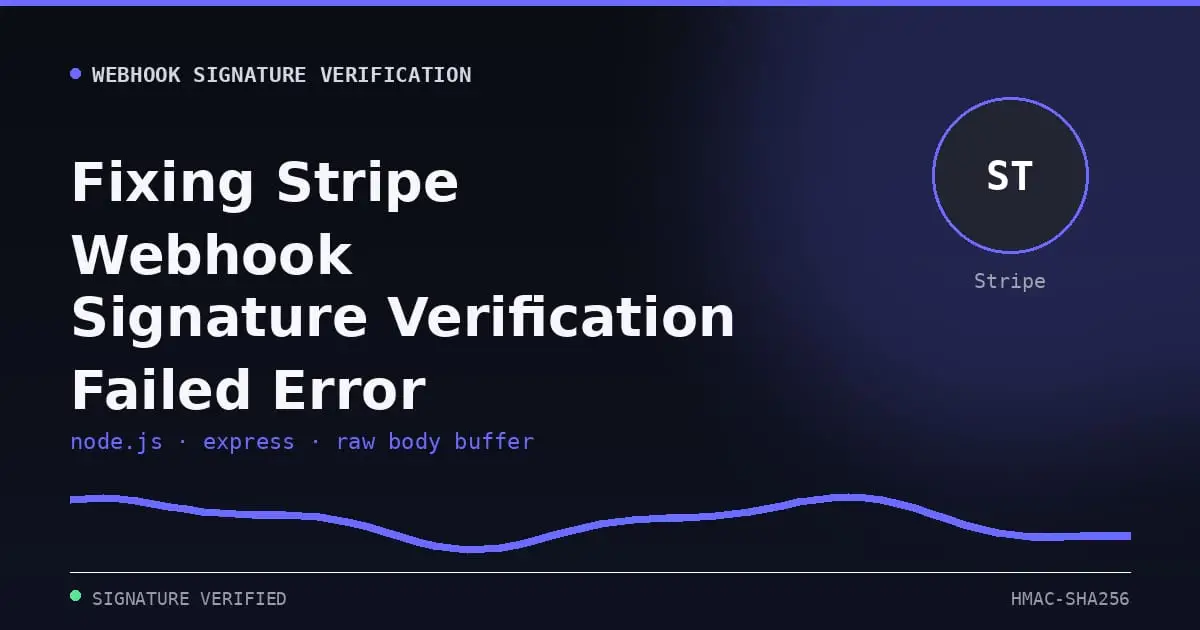 verify stripe webhook signature nodejs express