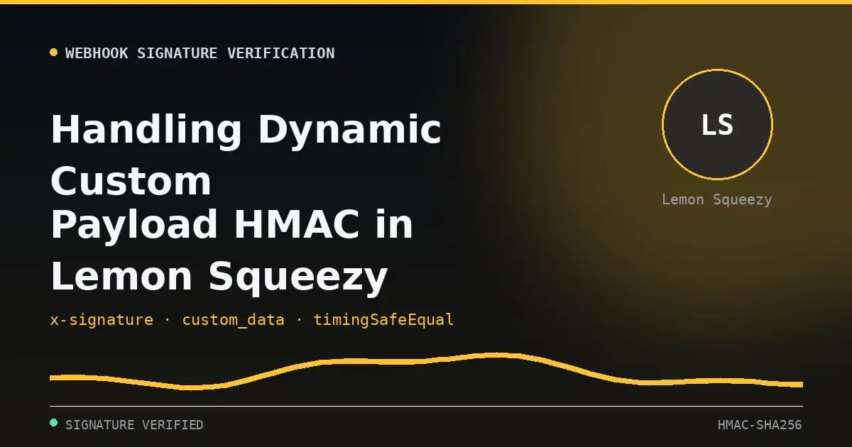 verify lemon squeezy webhook signature nodejs