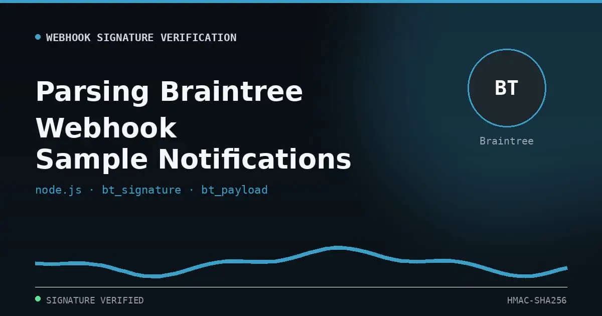 parse braintree webhook signature nodejs