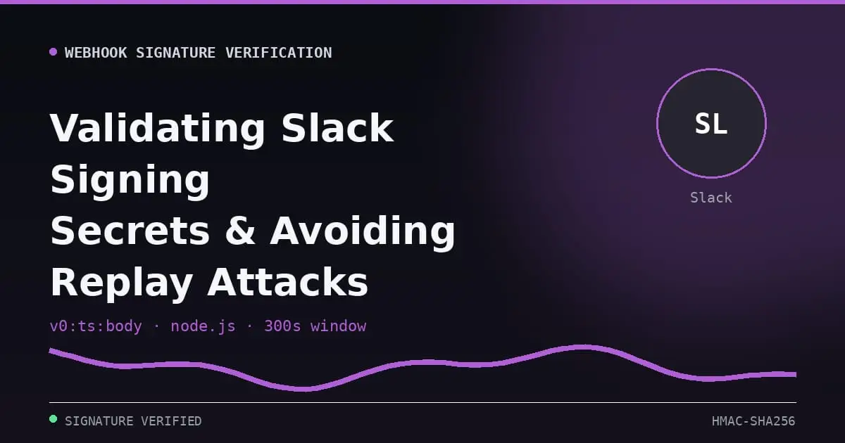 validate slack signing secret nodejs