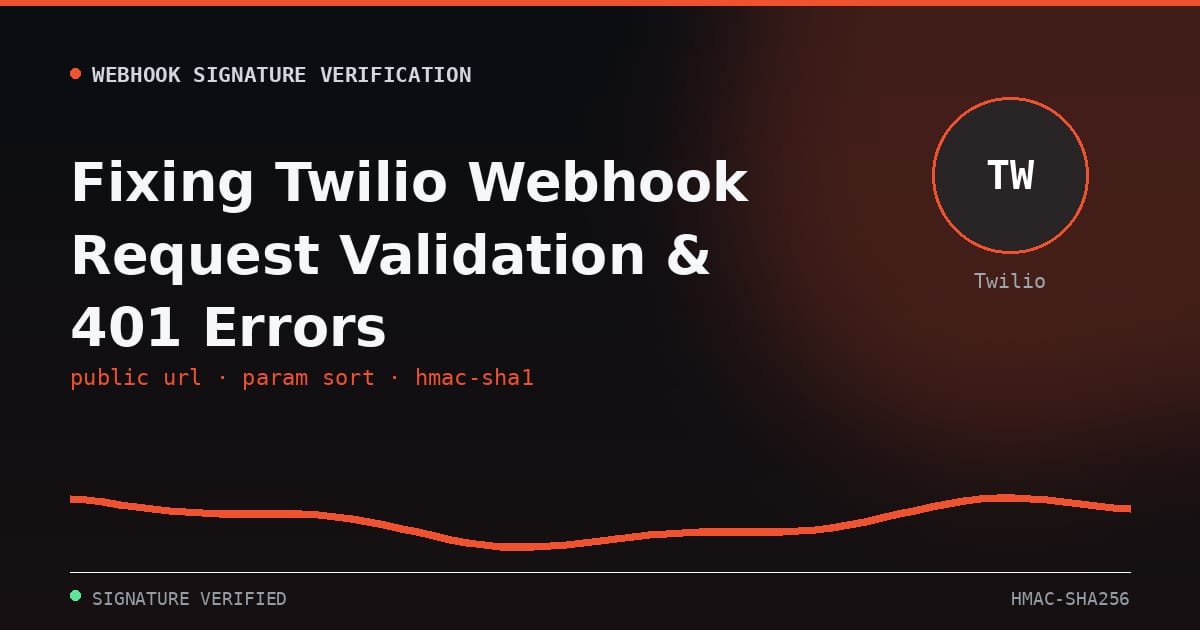 Verify Twilio Webhook Signature Nodejs